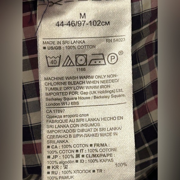 Banana Republic Grant Fit Shirt Men’s Size M - Picture 4 of 6